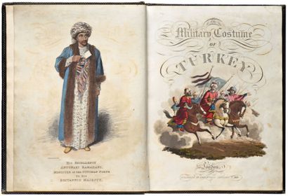 MC. LEAN (Thomas) THE MILITARY COSTUME OF TURKEY. LONDON, MC. LEAN, 1818.
Un volume,...