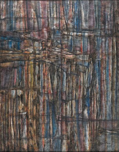Camille NIOGRET (1910-2009) 
Abstraction
Huile sur toile, signée en bas à droite
H....