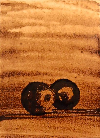 Ernst KAPATZ (né en 1953) 
Petites Pommes
Autocoating et laque sur toile marouflée...
