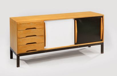 Charlotte PERRIAND (1903-1999) - Édition Steph Simon 
Enfilade modèle «Cansado»,...