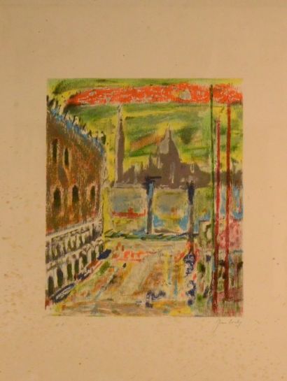 Jean COUTY (1905-1991) 
Venise
Lithographie, signée en bas à droite et justifiée...