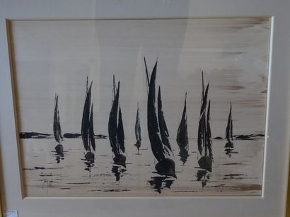 null *ALEN (XXe siècle)

Les barques

Paire de dessins à l'encre

H. 43 cm L. 57...