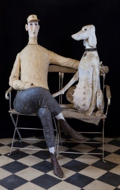 null Jean-Jules CHASSE-POT, Paul Rancillac, dit (1933-2010)

" Bientôt papa ! "

Sculpture...