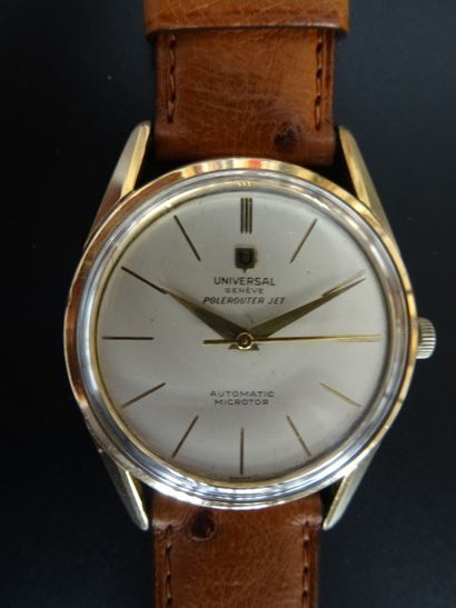 null UNIVERSAL GENEVE Polerouter Jet Automatic Micro Rotor, vers 1960

Boîtier rond...