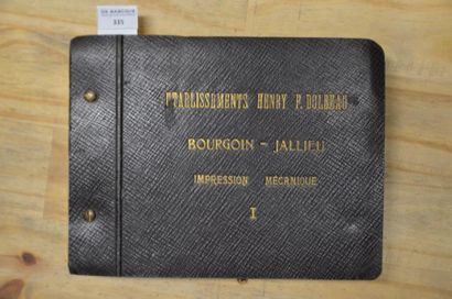 null Album d'empreintes, H. F. Dolbeau à Bourgoin-Jallieu, vers 1950, variations...