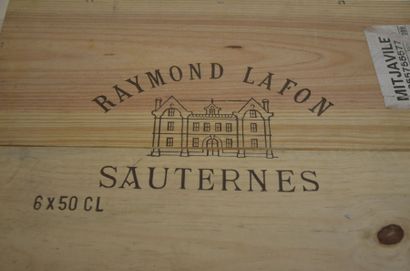  6 50 cl CHÂTEAU RAYMOND LAFON (Caisse Bois) Sauternes 2001