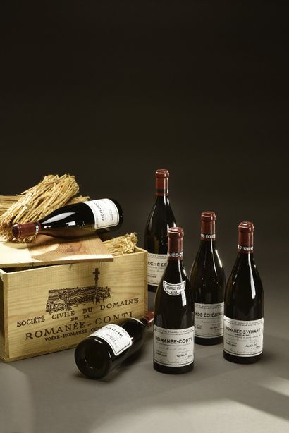 null CAISSE ASSORTIMENT OUVERTE COMPRENANT (Caisse Bois) Domaine de la Romanée Conti...