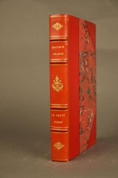 FRANCE (Anatole) LE PETIT PIERRE. PARIS, DEVAMBEZ, 1923. Un volume, grand in-8, demi-reliure...