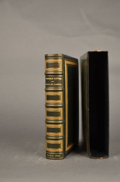 GAUTIER (Théophile) ÉMAUX ET CAMÉES. PARIS, FERROUD, 1923. Un volume, in-8, pleine...
