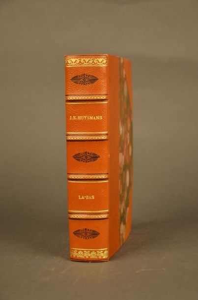 HUYSMANS (J.-K.) LÀ-BAS. PARIS, CRÈS, 1912. Un volume, in-8, demi-reliure à coins...