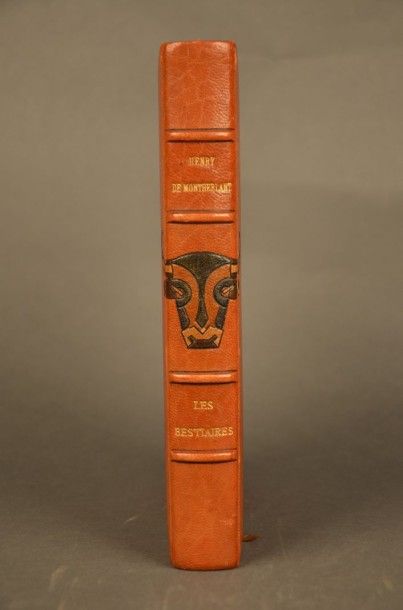 MONTHERLANT (Henry de) LES BESTIAIRES. PARIS, MORNAY, 1926. Un volume, in-8, demi-reliure...