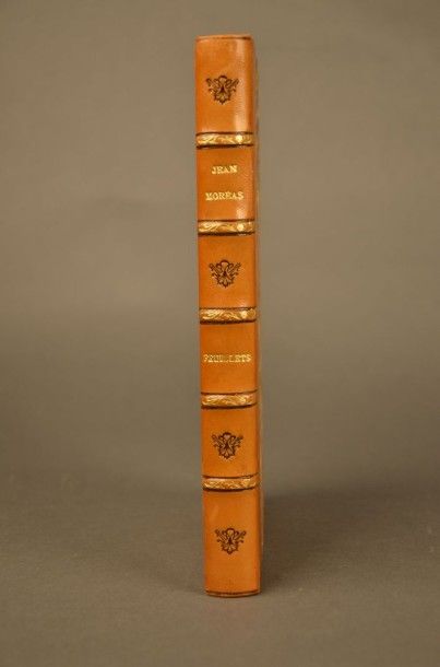 MOREAS (Jean) FEUILLETS. PARIS, ÉDITIONS DE LA PLUME, 1902. Un volume, in-8, demi-reliure...