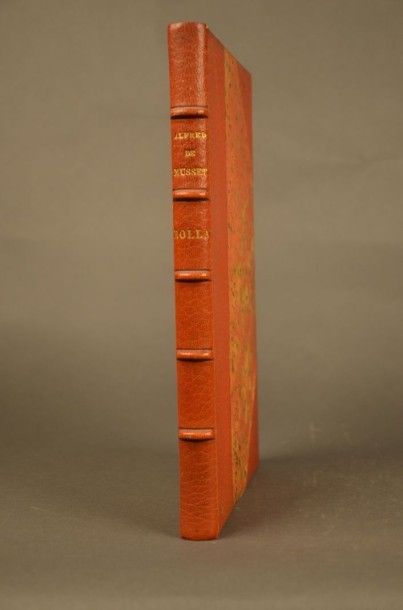 MUSSET (Alfred de) ROLLA. PARIS, ROMAGNOL, 1906.
Un volume, in-4, demi-reliure à...