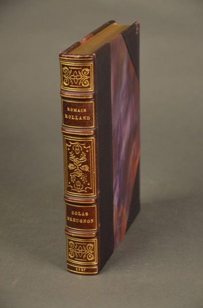 ROLLAND (Romain) COLAS BREUGNON. PARIS, MORNAY, 1927. Un volume, in-8, demi-reliure...