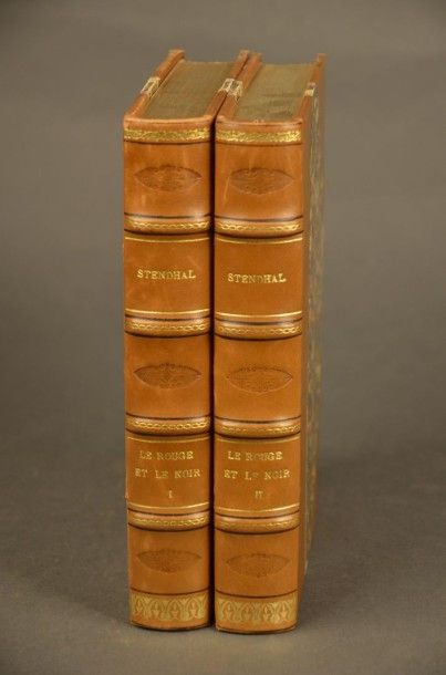 Stendhal (Henry Beyle) LE ROUGE ET LE NOIR. PARIS, CYRAL, 1927. Deux volumes, grand...