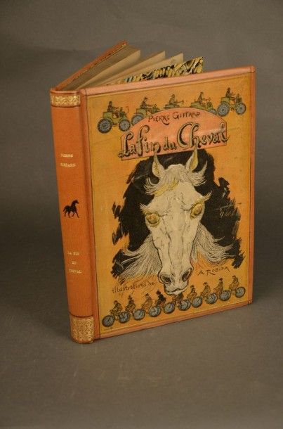 GIFFARD (Pierre) LA FIN DU CHEVAL. PARIS, ARMAND COLIN & Cie, 1899. Un volume, in-4,...