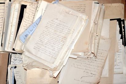 null CORRESPONDANCE. Un carton contenant environ 650 lettres reçues par Amédée Barbié...
