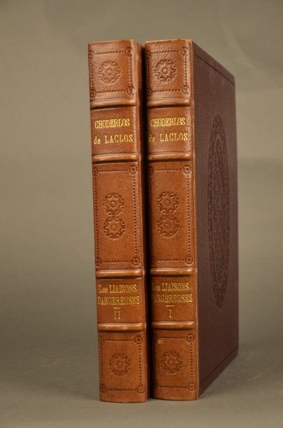 CHADERLOS DE LACLOS LES LIAISONS DANGEREUSES. PARIS, CARTERET, 1914. Deux volumes,...