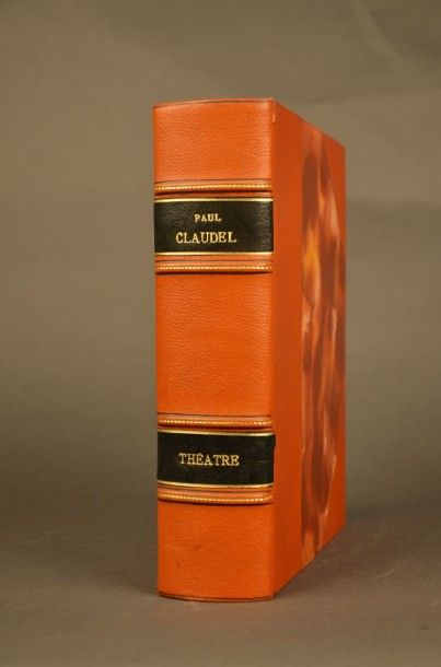 Claudel (Paul) THÉÂTRE. PARIS, GALLIMARD, 1966. Un volume, In-8 carré, demi-reliure...