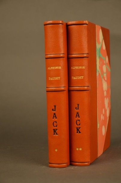 DAUDET (Alphonse) JACK. PARIS, CYRAL, 1928. Deux volumes, in-8, demi-reliures à coins...