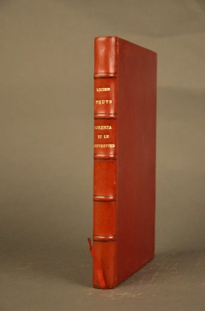 DHUYS (Lucien) LORENZA ET LE CHÈVREPIED. PARIS, BLAIZOT, 1927. Un volume, grand in-8,...
