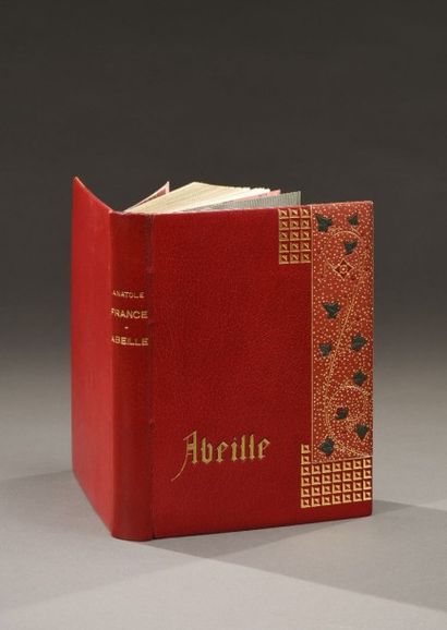 FRANCE (Anatole) ABEILLE. PARIS, FERROUD, 1927. Un volume, in-4, pleine reliure en...