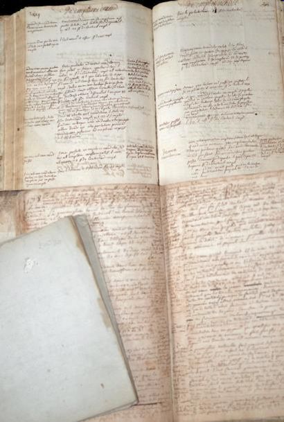 null DROIT
4 Manuscrits du XVIIIe.
- Important manuscrit fin XVIIe-début XVIIIe,...