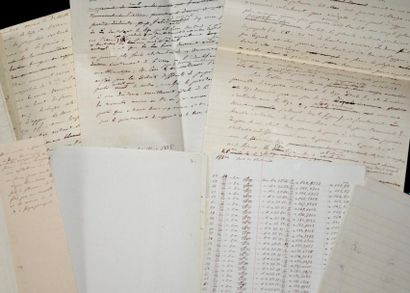 null PHOTOMÉTRIE. ÉMILE BERTIN-SANS (1832/1903), médecin et physicien. 5 manuscrits...