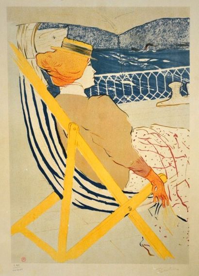 D'après Henri de TOULOUSE LAUTREC (1864-1901) Lithographie en couleurs, tirage moderne...