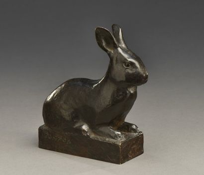François POMPON (1855-1933) Lapin, le modèle créé en 1920
Sculpture
Épreuve en bronze...