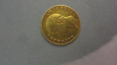 null Pièce en or jaune de 40 Francs, Napoléon tête nue tournée à gauche, atelier...