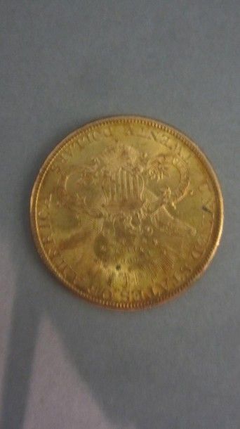 null Pièce en or jaune de 20 US Dollars, type Liberty, atelier San Francisco 1894

Poids...