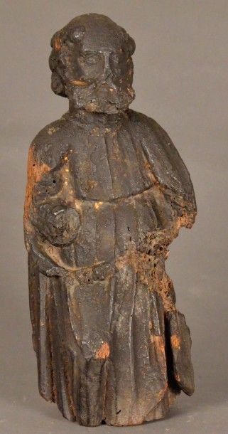 Saint Pierre 
Statue en bois sculpté. 
Savoie,...