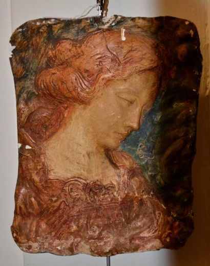 null Attribué à Eugène GAVIAL de SEREGIN (1873-?)

Femme pensive

Plaque en plâtre...