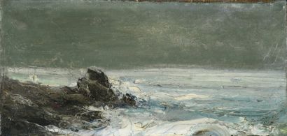 null Emile NOIROT (1853-1924)
La pointe de Rochebonne près de St Malo
Huile sur toile...