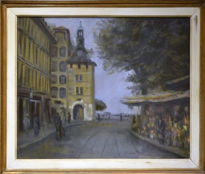 null Alexandre ROCHAT (1895-1981)
Genève, place des Molard
Pastel signée en bas à...