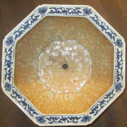 null CHINE - XIXe siècle

Vasque à pans en porcelaine à décor en bleu sous couverte...