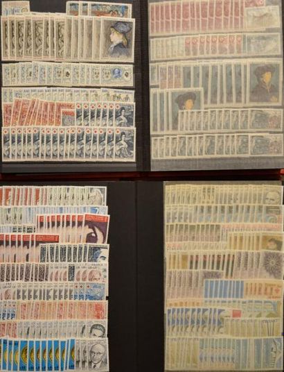 null Ensemble de timbres de France neufs dont certains par multiples entre 1900 et...