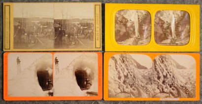 null Savoie, Dauphiné 1860-1900
19 cartes stéréoscopiques, par Braun, Wanglend, A....