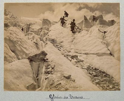 null Chamonix, Le Mont-Blanc et le Glacier des Bossons, vers 1880
Réunion de 4 épreuves,...