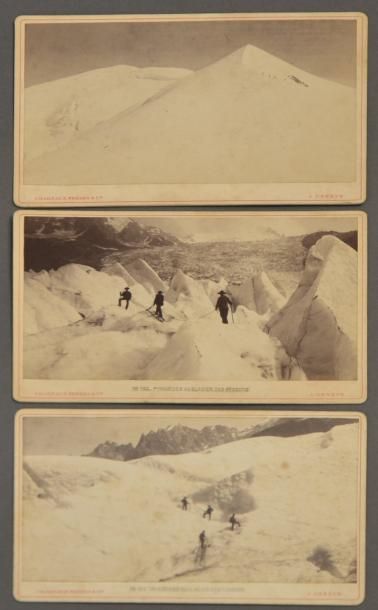 null Alpinisme par les Frères CHARNAUX de Genève
Lot de 3 cartes de cabinet, 2 titrées...