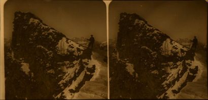 null Les Alpes en relief, vers 1900/1910
Bel ensemble de 60 plaques stéréoscopiques...