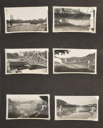 null Les ponts de Lyon détruits, 1944
Intéressante série de 25 photographies des...