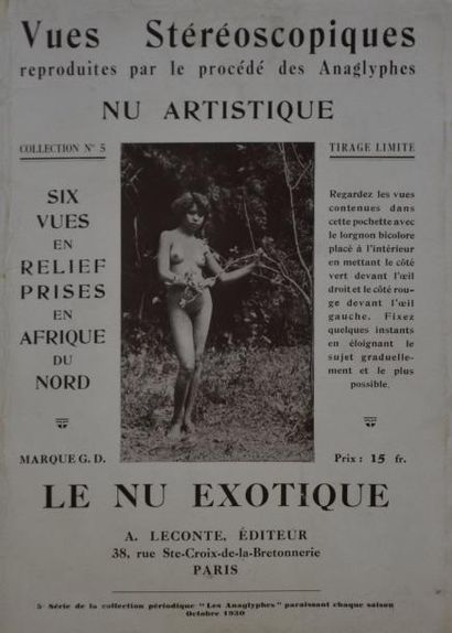 Marcel Meys (1886-1972) Le nu exotique, 1930
Rare portfolio comprenant 6 vues prises...