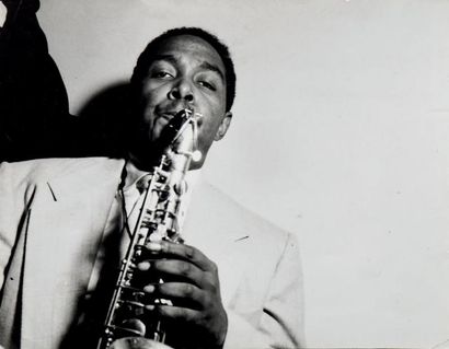 Attribué à Jean-Pierre LELOIR (1931-2010) Charlie Parker (1920-1955) au saxophone,...