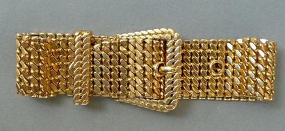 null Bracelet ceinture en or jaune 18K (750/°°) maille tressée
Poids brut 103,12...