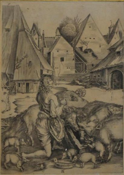 null De ou d'après Albrecht DURER (1471 - 1528)

L'enfant prodigue

Epreuve d'un...