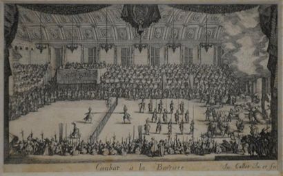 null Jacques CALLOT (1592 - 1635)

Planche de la suite " Le combat à la barrière...