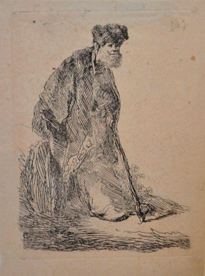 null REMBRANDT (1606 - 1669)

Vieillard en pied appuyé sur un talus. 1630

Eau-forte....