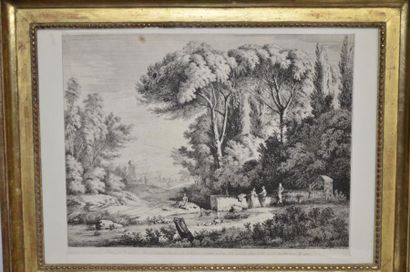 null Jean-Jacques de BOISSIEU (1736 - 1810)

Paysage d'après Poussin

Eau-forte

H....